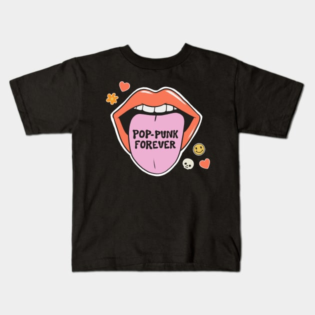 Pop-Punk Forever Kids T-Shirt by cecececececelia